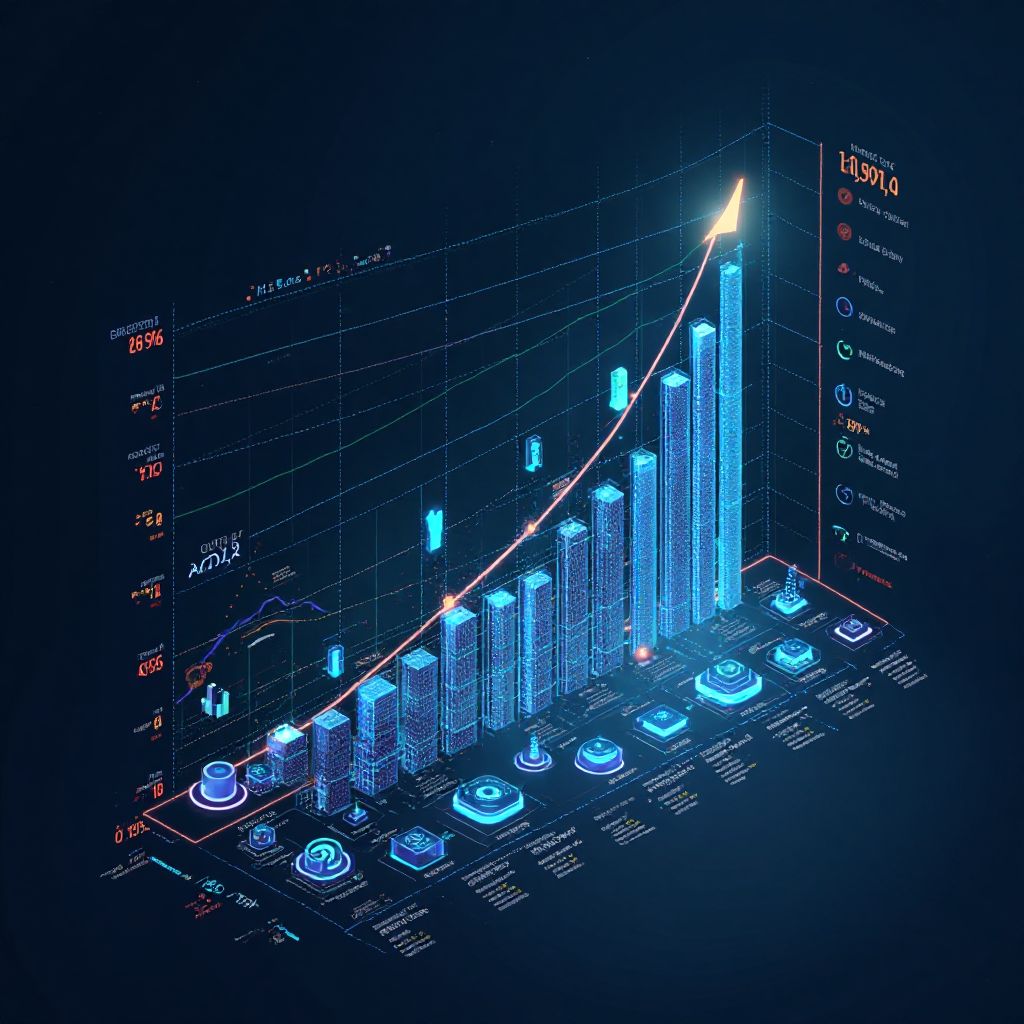 Grafico crescita mercato AI